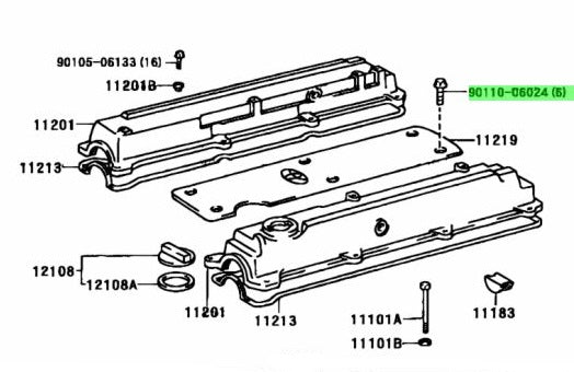 1JZ Vvti Engine Cover Bolt