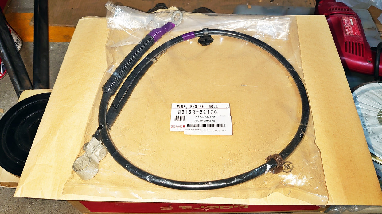 Toyota Jzx100 Engine Earth Battery Terminal & Cable 1JZGTE 82123-22170 Genuine OEM