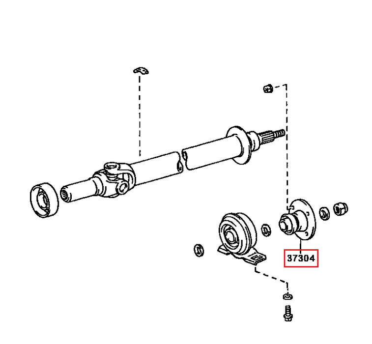 Toyota Tailshaft Flange Jzx100 Jza80 Supra Jzx110 37304-35041 Genuine OEM