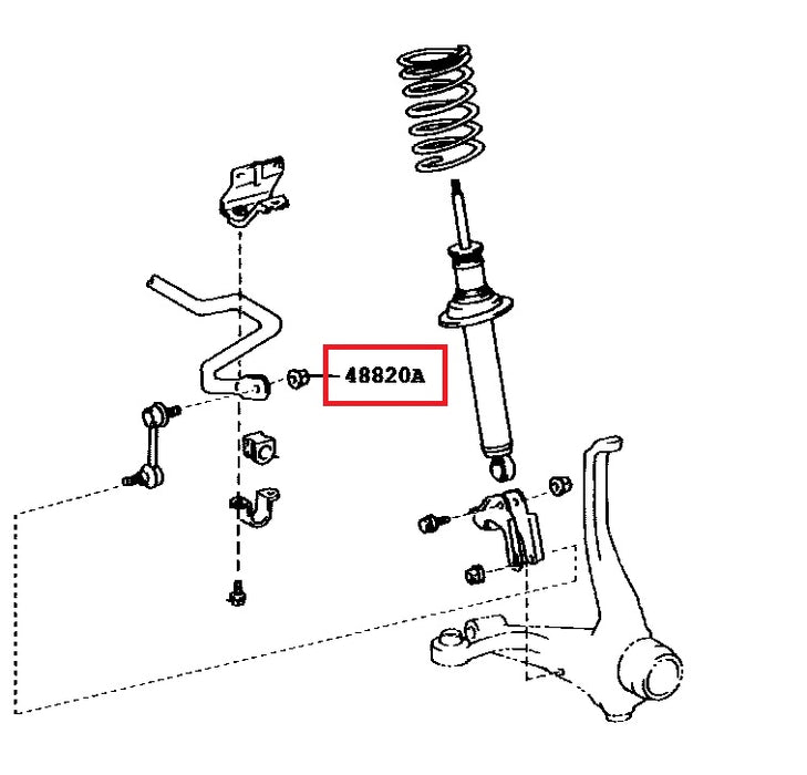 Jzx100 Front Swaybar Link Nut
