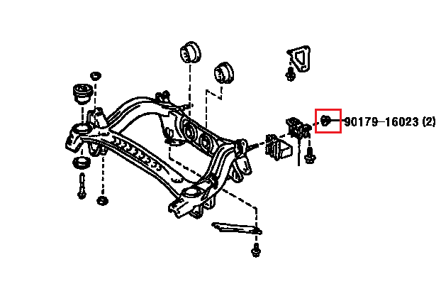 Rear Subframe Nut