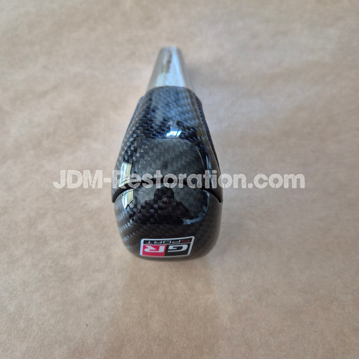 Toyota N80 Hilux GR Gear Knob Full Carbon Grey Stitch
