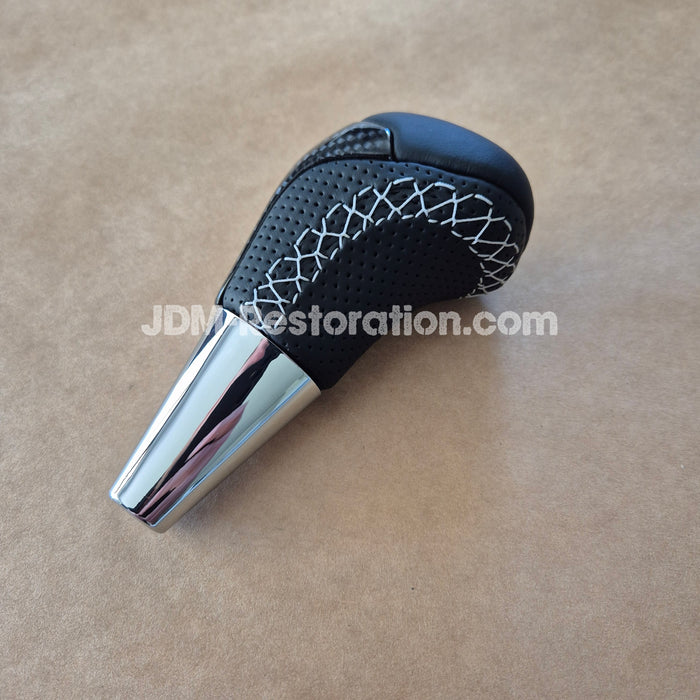 Toyota N80 Hilux GR Gear Knob Half Carbon Grey Stitch