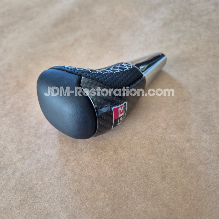 Toyota N80 Hilux GR Gear Knob Half Carbon Grey Stitch