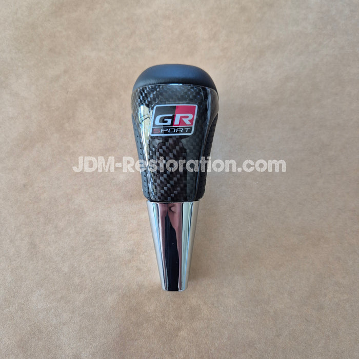 Toyota N80 Hilux GR Gear Knob Half Carbon Grey Stitch