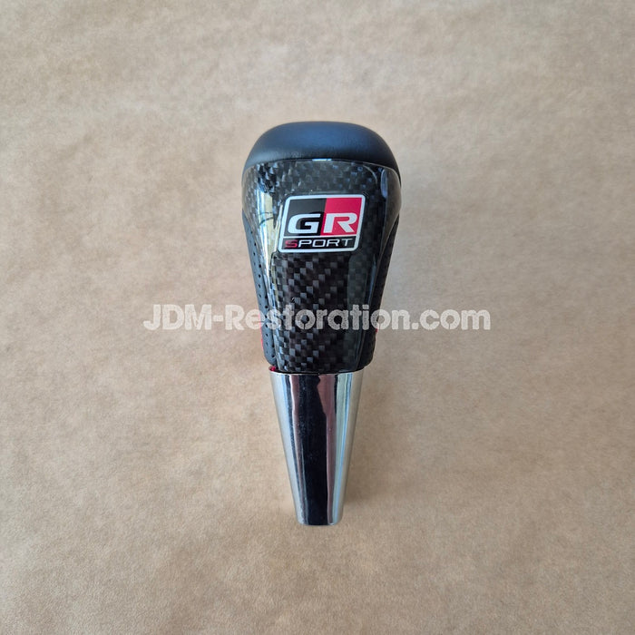 Toyota N80 Hilux GR Gear Knob Half Carbon Red Stitch