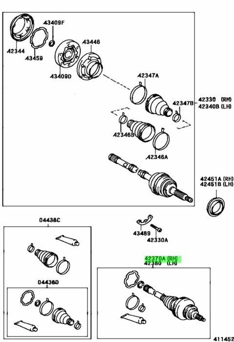 Aftermarket Jzx100 Outer CV Joint