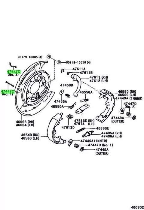 Toyota Supra Jza80 Handbrake Rebuild Kit MK4 2JZ Turbo Genuine OEM
