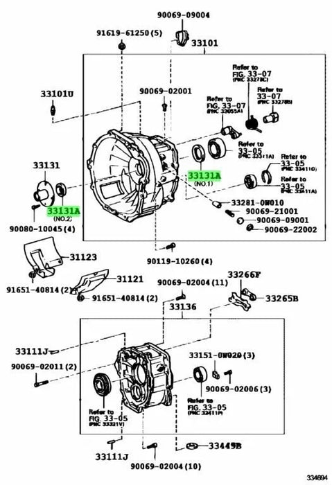 Toyota Jza80 Supra MK4 Getrag V160 Front Seal RZ RZS SZR 90080-31031 Genuine OEM