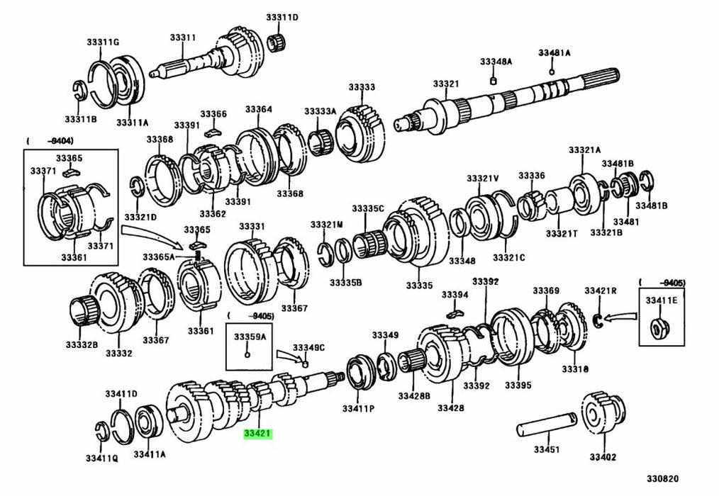 Toyota Jzx100 R154 Counter Shaft