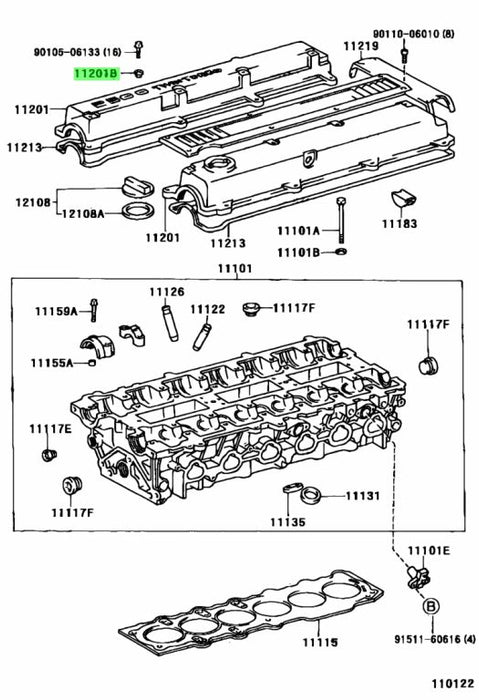 Jzx100 Valve Cover Washer