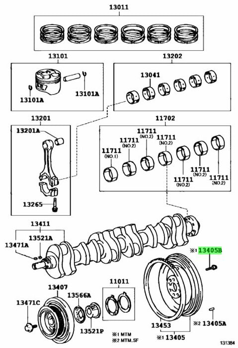 Toyota Supra Jza80 6 Speed Flywheel Bolt DMF