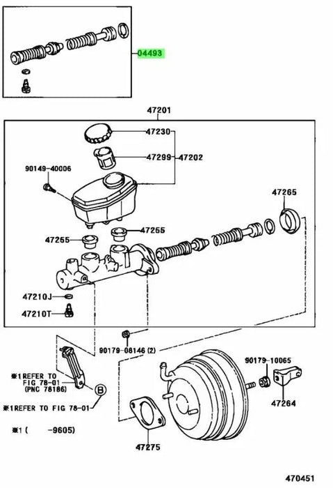 Toyota Supra Jza80 Brake Master Cylinder Rebuild Kit