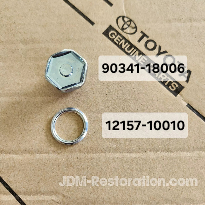 Toyota Differential Fill / Drain Plug with Steel Washer 90341-18006