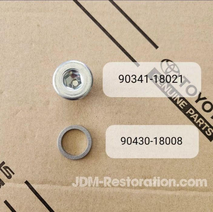 Toyota Transmission Upgraded Magnetic Fill / Drain Plug 90341-18021