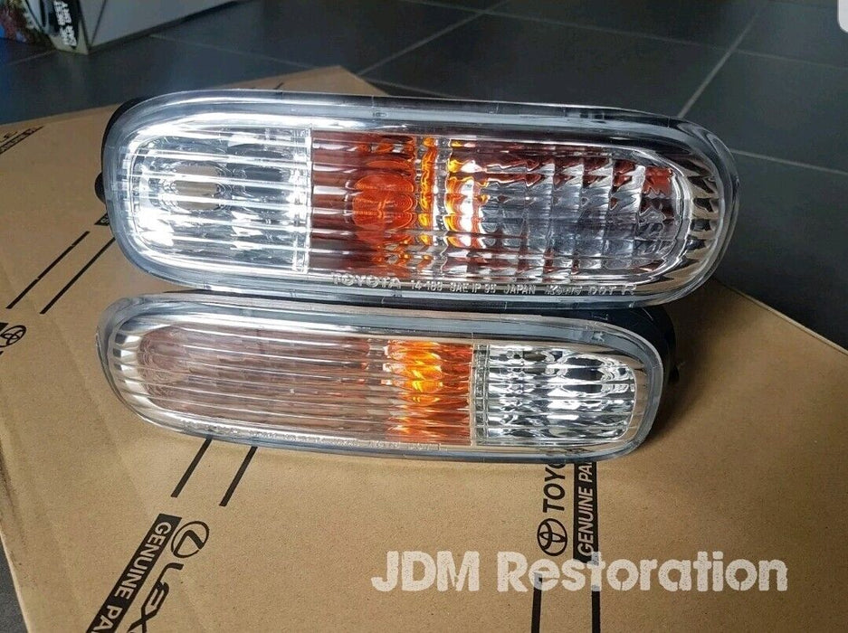 Toyota Supra Jza80 S2 Front Indicator Set 81511-14390 Genuine OEM