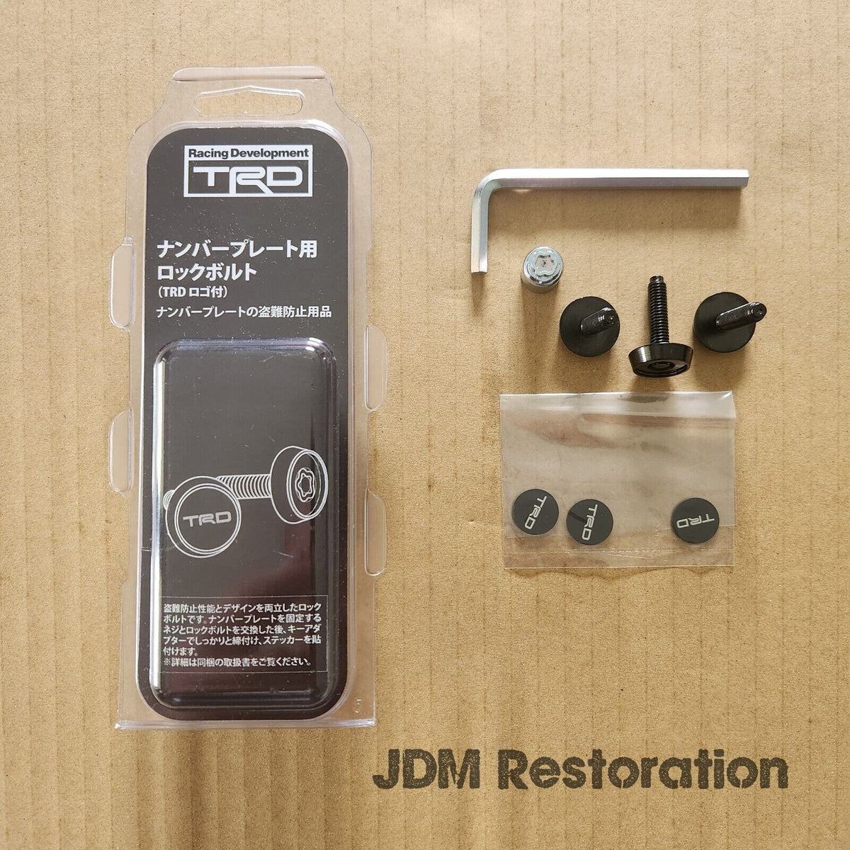 Trd Number Plate Security Screws JDM Restoration
