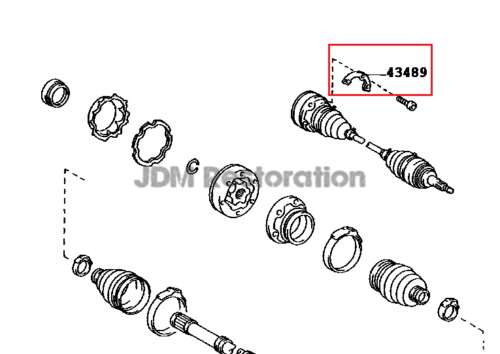 Toyota Axle Washer to suit Jzx100 43489-50010