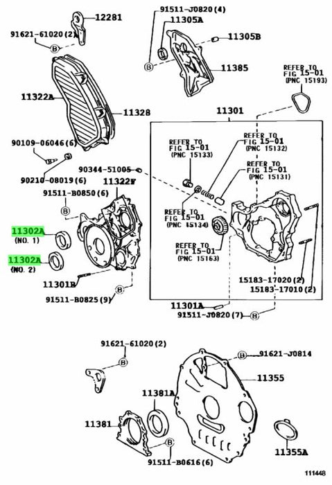 1HZ Timing Cover Oil Seal