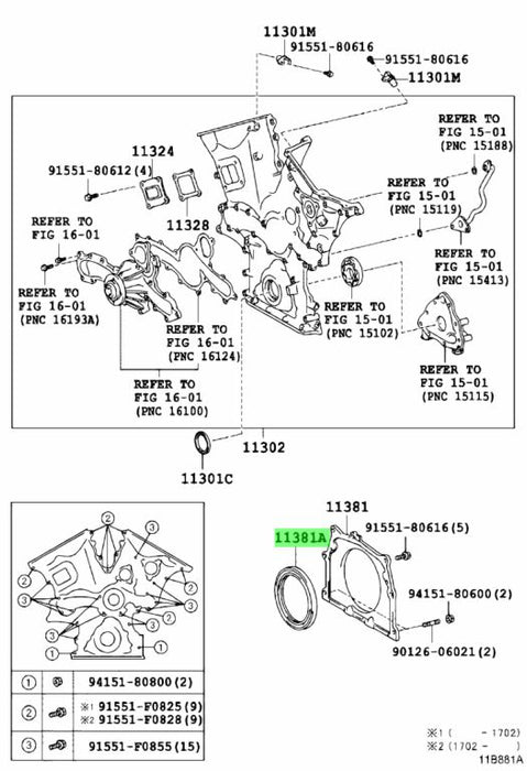 1VDFTV Rear Main Crankshaft Seal