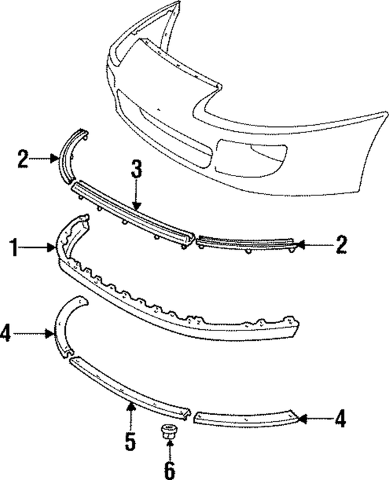 Toyota Supra JZA80 MK4 Front Lip Spoiler 2JZGTE 76851-14070 Genuine OEM