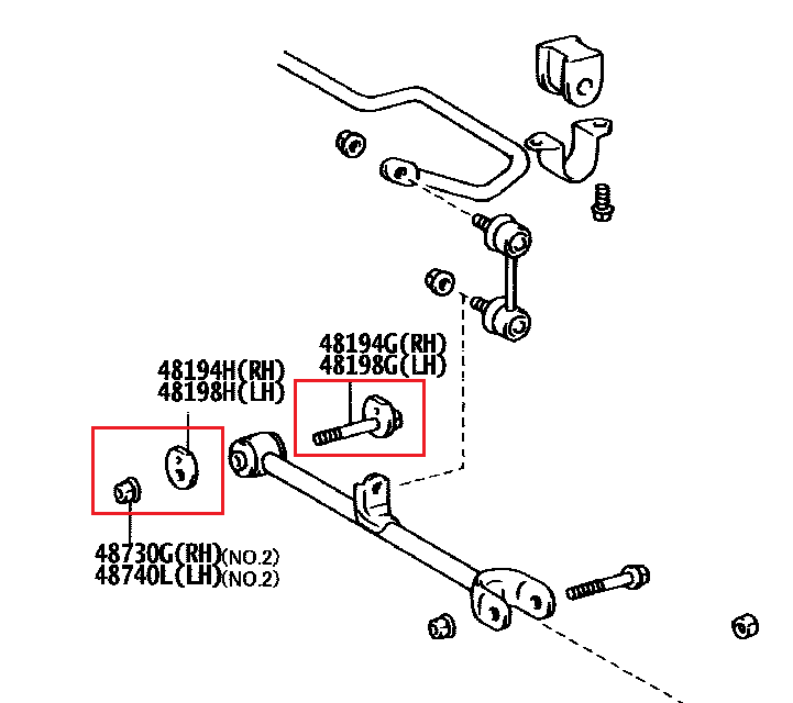 Toyota Rear Suspension Cam Bolt Jzx100 Ucf20 Gzg50 Jzx90 48190-22030 G ...