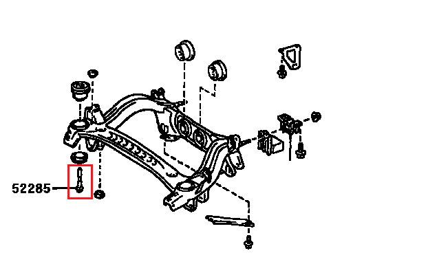 Rear Subframe Front Bolt