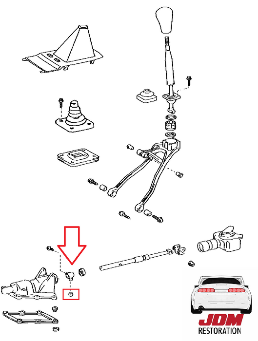 Kazama Auto Brass R154 Shifter Bush