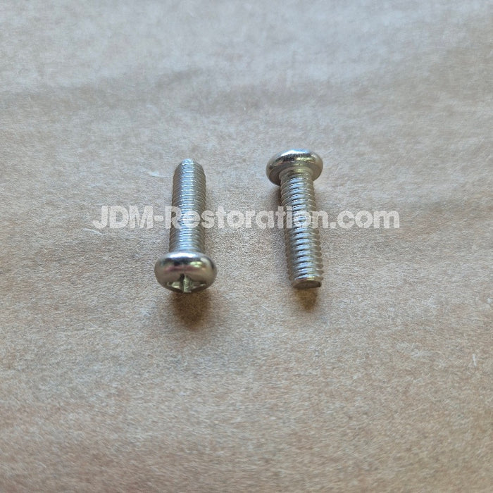 Toyota Number Plate Screws M6 x 20mm Stainless Steel Pan Head Pair