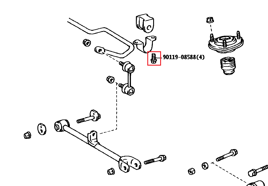 Rear Swaybar Bolt jzx100