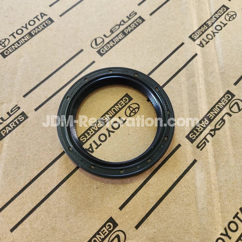 Black rubber seal on a cardboard surface with Toyota and Lexus branding.