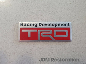 TRD Red Strut Brace Emblem