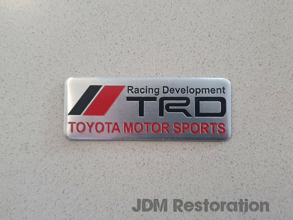 TRD Silver Strut Brace Emblem