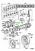 Technical diagram of mechanical parts with component labels on a white background