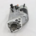 A Toyota starter motor assembly resting on its original branded cardboard box, photographed against a plain white background.