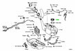 Technical diagram of a mechanical system with various components and annotations.
