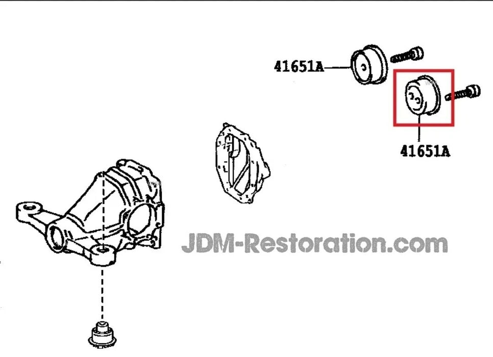 Toyota Supra Jza80 / Jzz30 Left Rear Diff Bush 41651-14010 Genuine OEM