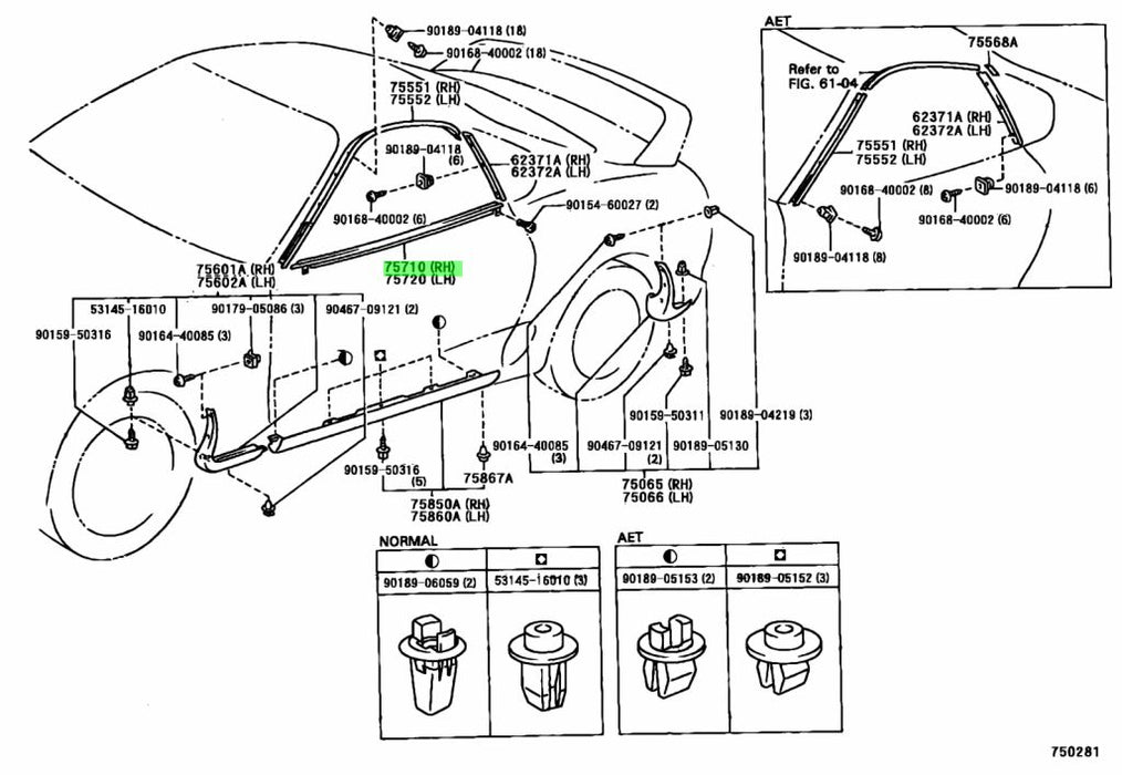 Technical diagram of a mechanical component with labeled parts and specifications.