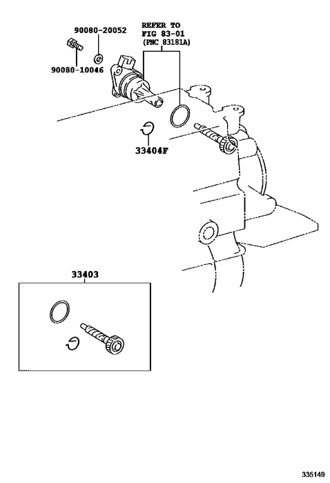 Technical diagram of mechanical parts with component labels on a white background