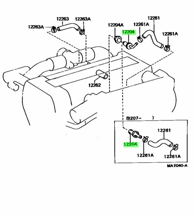 Toyota Jzx100 1JZ PCV Valve 