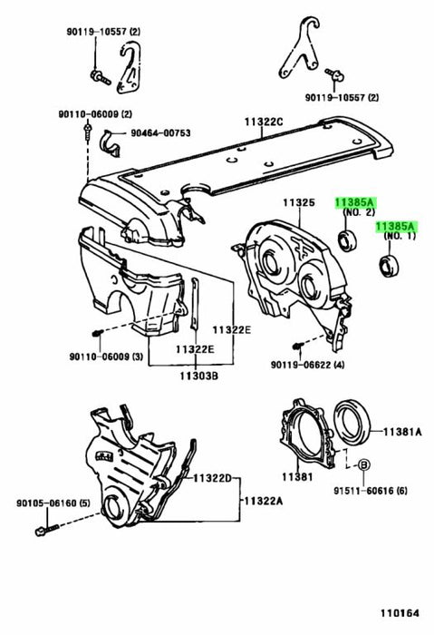 Toyota Jzx100 1JZGTE Vvti Intake Cam Seal 90311-38056