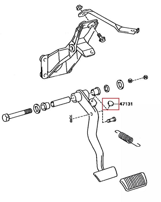 Toyota Brake Clutch Rubber Stopper