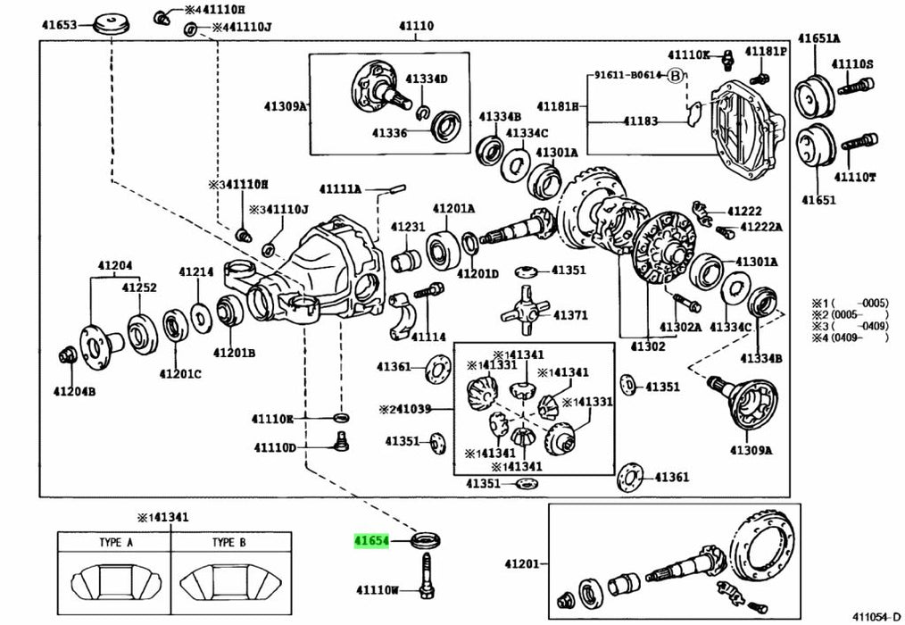 Toyota Jzx100 / Jzx90 Diff Front Lower Bush Genuine OEM