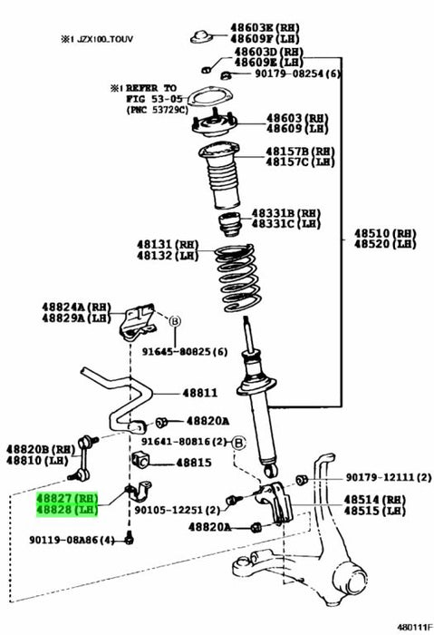 Toyota Jzx100 / Jzx110 Front Swaybar U Mount Bracket