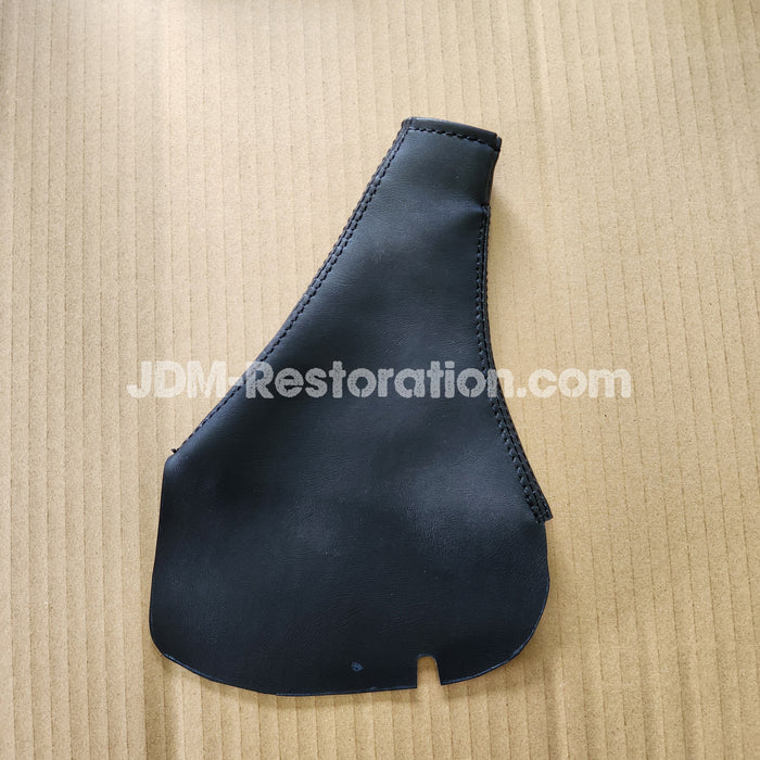 Jzx100 Handbrake Boot Black Leather Black Stitch