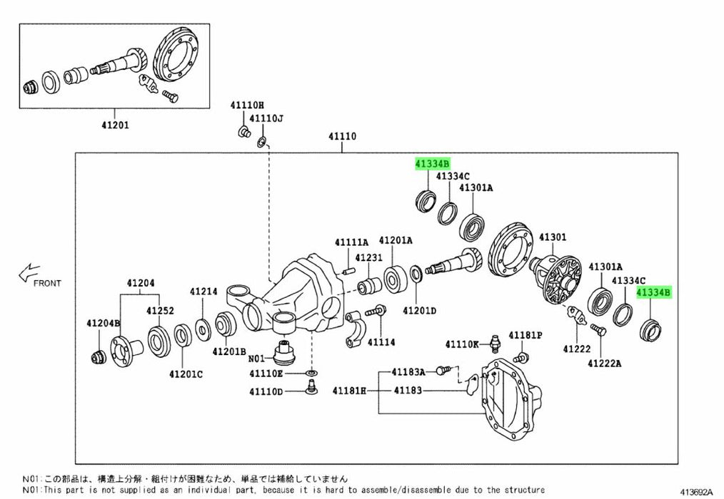 Jzx100 サイドアクスルシャフトシール