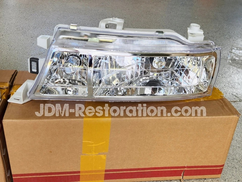 Toyota Jzx90 Chaser Clear Headlight Set Jzx91 Sx90 Gx90 Lx90 Brand New