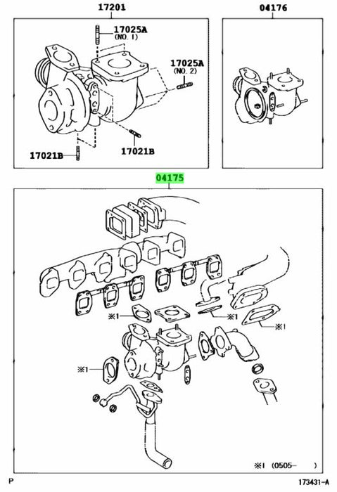 Toyota Landcruiser 1HD-FTE Turbo Gasket Kit