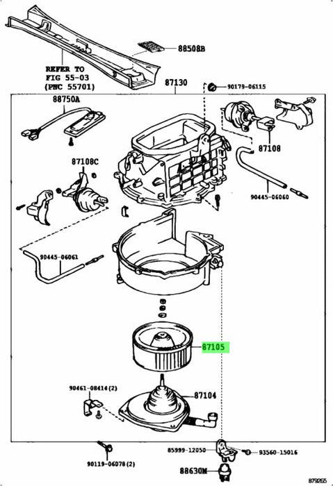 Toyota Landcruiser HZJ79 Blower Fan Blade 