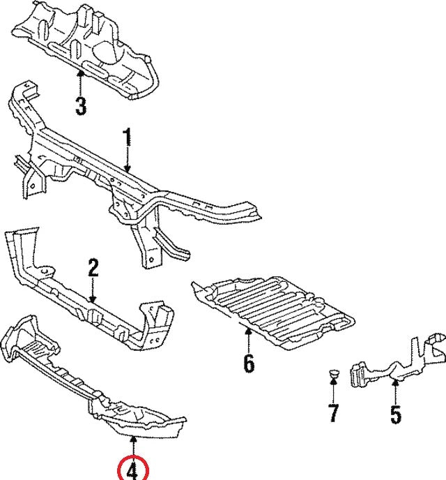 Toyota Supra Jza80 Front Bumper Undertray